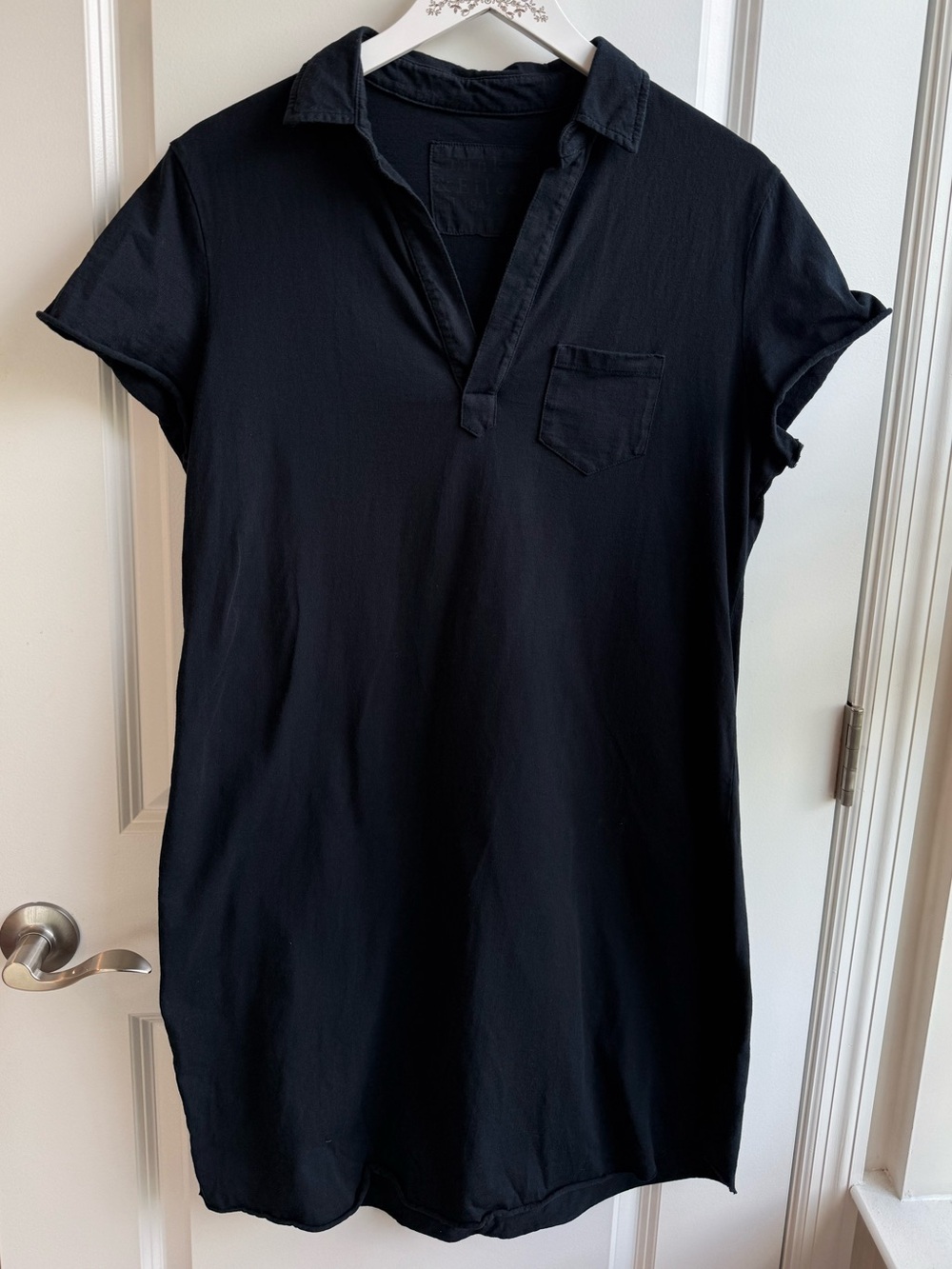 Frank & Eileen Lauren Knit Polo Dress Minimalist Casual Travel Tee Lab Large